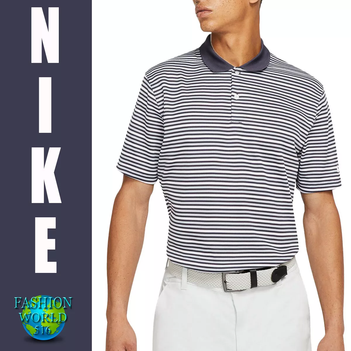 Nike victory sale stripe polo
