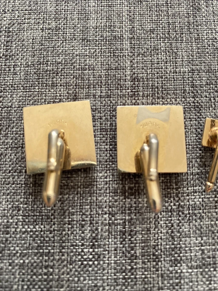 Camisa SWANK Madreperla Vintage Formal Gemelos y Esmoquin Tachuelas Boda Foto 3 de 4