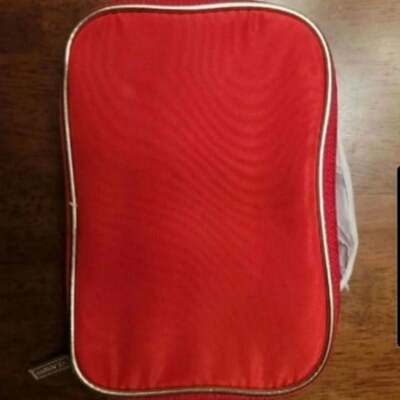 Clarins Red Cosmetic Makeup Bag