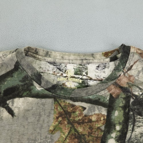 Game Winner Shirt Mens XL Gray Camo Mossy Oak Treestand Hunting Long Sleeve Tee - Picture 2 of 9