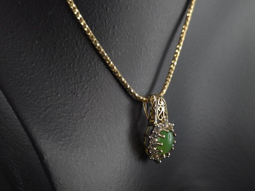Anhänger Silber 925 Gold Jade Topas - elegant & schön funkelnd silver anello - Bild 16 von 23