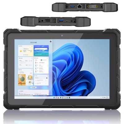 HIGOLE 10.1'' Outdoor Rugged Tablet 8GB 128GB Intel N4120 WIN 11 OS FHD Computer