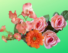 Flower pen Promo - 6 Assorted flower pens, flowerpen bouquet HOLIDAY SALE