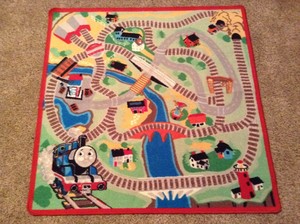 Vintage Thomas Friends Thomas The Train Play Mat Carpet Railway