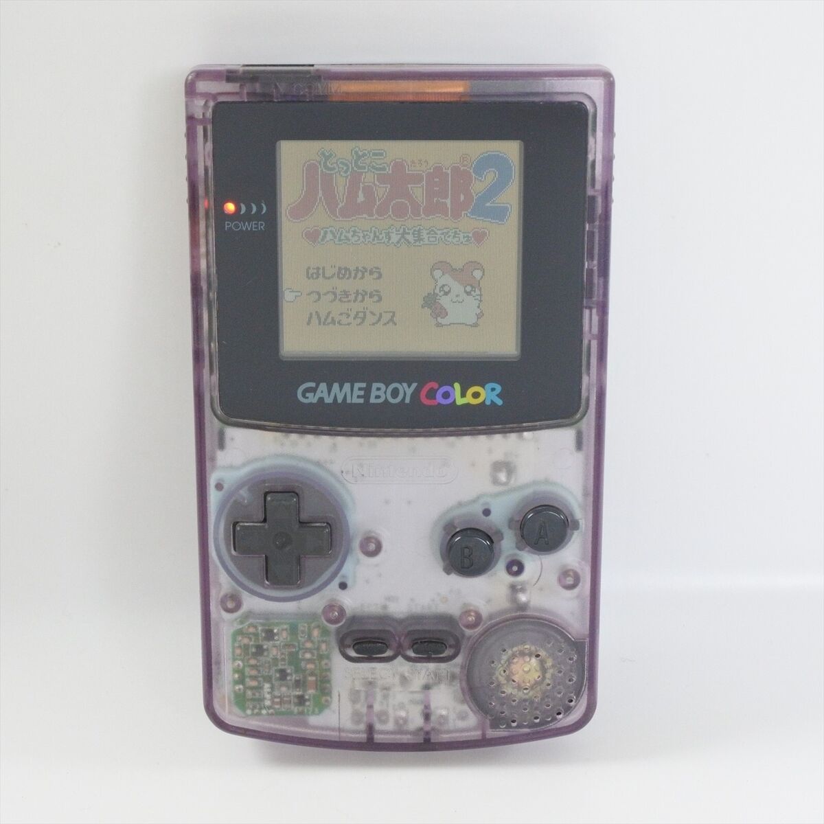 GameBoy Color Console Clear Purple CGB-001 Nintendo made in GameBoy Color Console Clear Purple CGB-001 Nintendo made in
