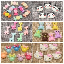 25 Flatback Resin Cute Animal Candy Cabochons Scrapbooking Craft Various Shape