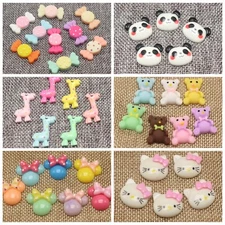 25 Flatback Resin Cute Animal Candy Cabochons Scrapbooking Craft Various Shape