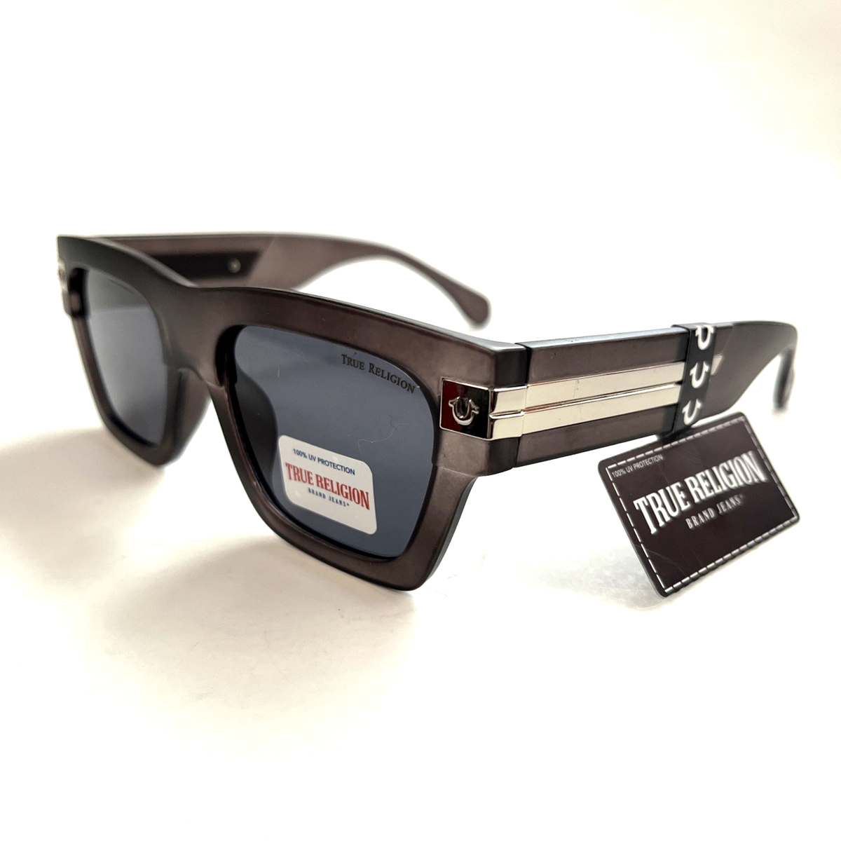New Original TRUE RELIGION Square Sunglasses Frosted Black  display picture 1