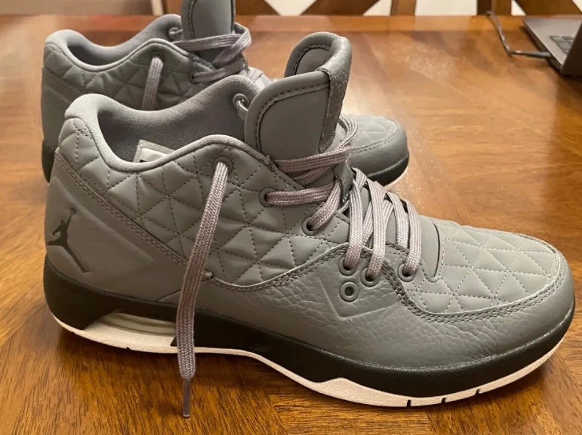 IMMACOLATA! Top da uomo grigio trapuntato Nike Air Jordan 845043 104 taglia 7 5