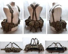 Airborne Army Webbing MTP British Assault Camo Belt Yoke & Assorted Pouches (10)
