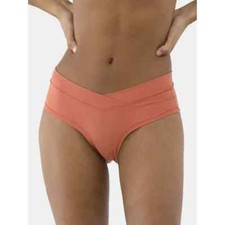 No Boundaries Women's Micro Crossover Hipster Panties Size LARGE Clay Brick