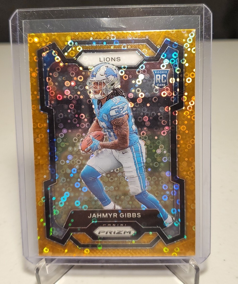 2023 Panini Prizm NFL Jahmyr Gibbs Orange Disco #331 Rookie RC