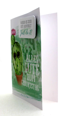 Geburtstagskarte Grukarte & Khlschrankmagnet Karte Geburtstag stachlig  Kaktus | eBay.de