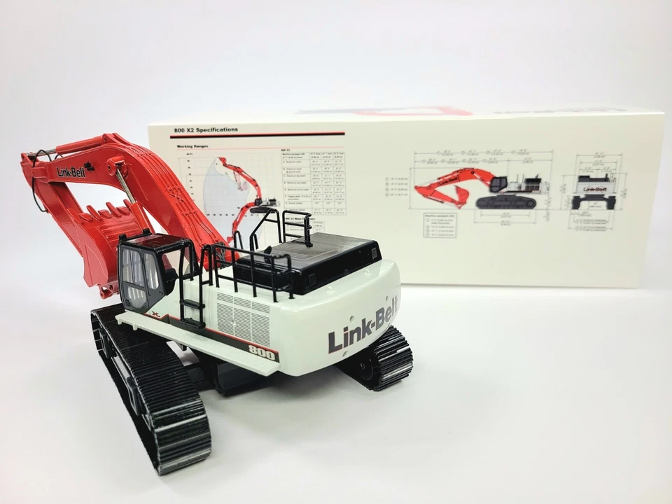Link-Belt 800 X2 Excavator - Conrad 1:50 Scale Model #2939/02 New - Exclusive - Image 3 of 4