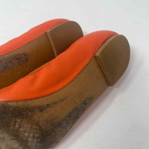Tory Burch Orange Leather Ballet Flats - 第 9/10 張圖片