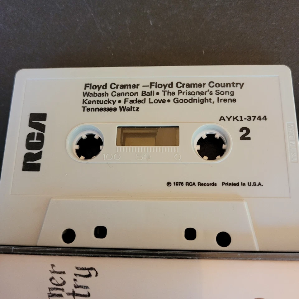 Rare Vtg Floyd Cramer Country Cassette Tape RCA 1978 Tested Works - Image 3 of 4