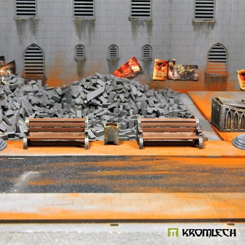 KROMLECH HIVE CITY BENCHES & TRASH BINS - Picture 4 of 8