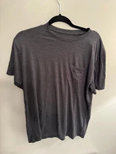 Duck Camp Premium Outdoor Goods T-Shirt Pocket Tee Black Bamboo Mens Large