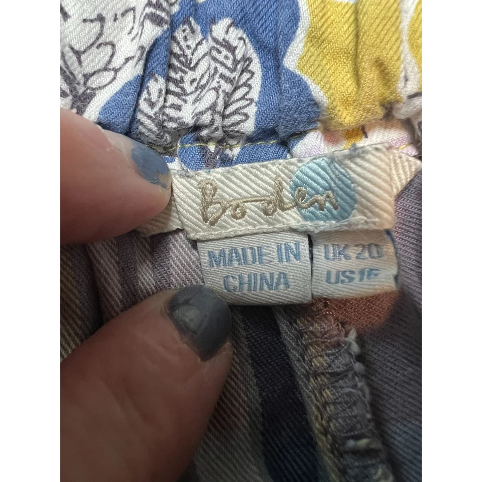 Pantalones de dormir Boden informales a cuadros para mujer EE. UU. 16 100 % algodón Foto 2 de 4