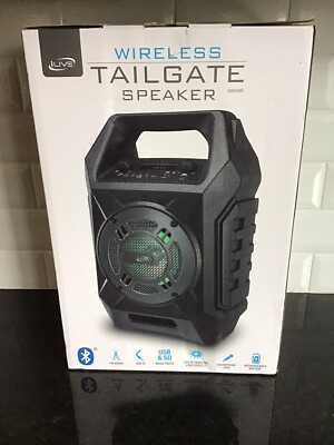 iLive Bluetooth TAILGATE Speaker Baseball Games PARTY  Rechargeable Battery