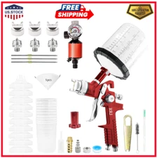 HVLP Spray Gun Gravity Feed Air Spray Gun Kit, Pro Car Paint Sprayer Gun with...