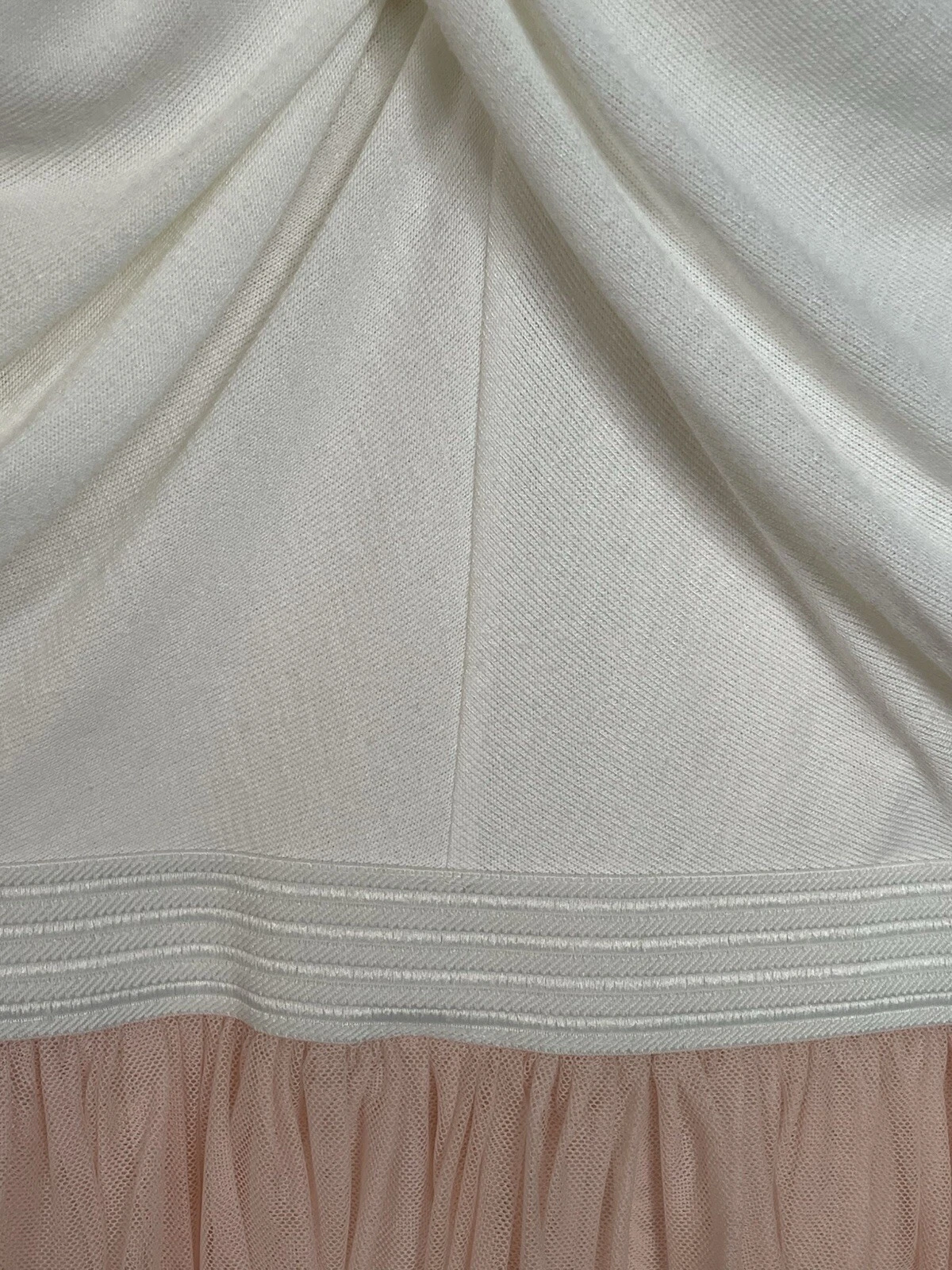 VALENTINO Abito donna ANTHROPOLOGIE HD IN PARIS rosa avorio DARLA scollo a V gonna tulle XL