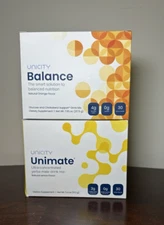 **NEW** 2 Boxes Combo - Unicity Unimate LEMON & Unicity Balance Natural ORANGE