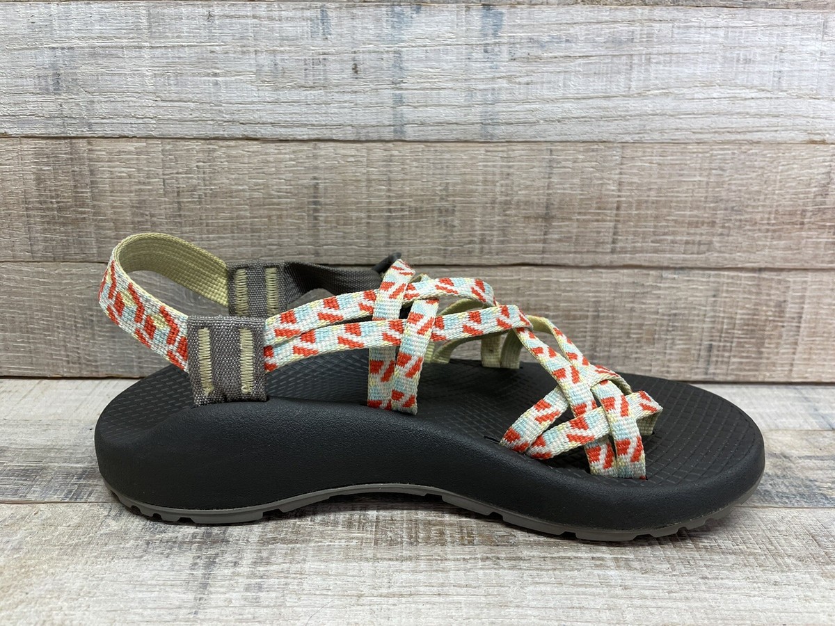 Chaco ZX/2 Yampa Yellow Orange Toe Loop Adjustable Sport