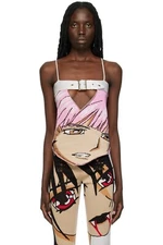 1XBLUE SSENSE Exclusive Pink Anime Tank Top size M