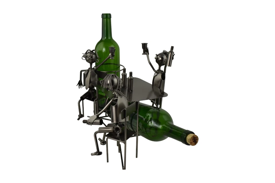 Portabotellas de vino 3 borrachos para hombres en la mesa Foto 4 de 4