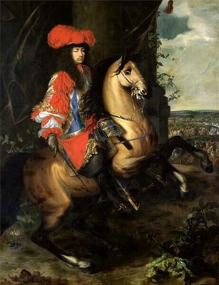 oil painting handpainted on canavs''Equestrian Portrait of Louis Xiv of France ''