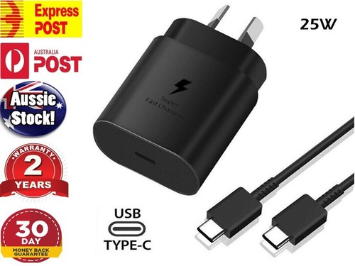 25W Super Fast Wall Charger+1M Type-C Cable For Samsung Galaxy S21 22 S22+ Ultra - 第 1/8 張圖片