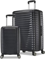Samsonite Élément 2 Pièce Coque Rigide Valise Set Expansible, Tsa Lock USB Noir