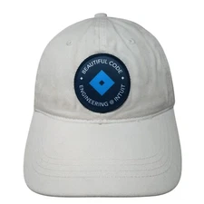 Beautiful Code Engineering Intuit Slideback Hat White OS Adjustable Outdoor Cap