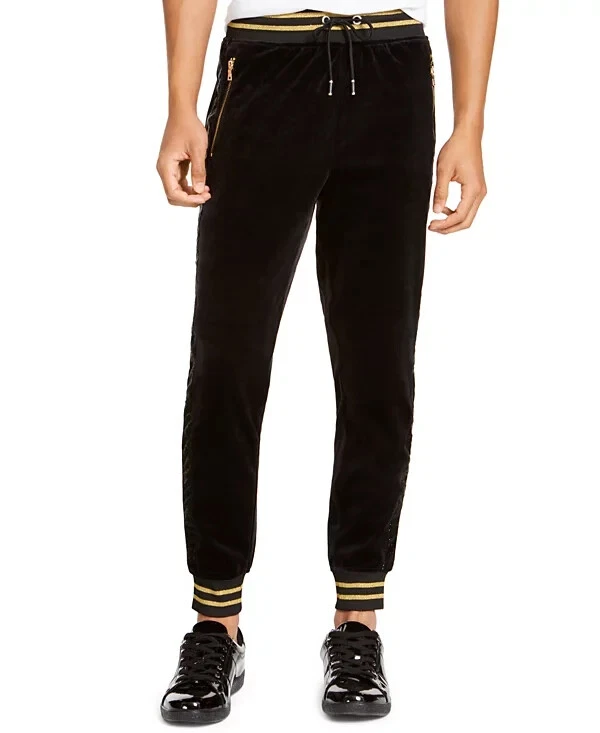 INC International Concepts INC Men's Battlestar Jogger Pants Black 2XL