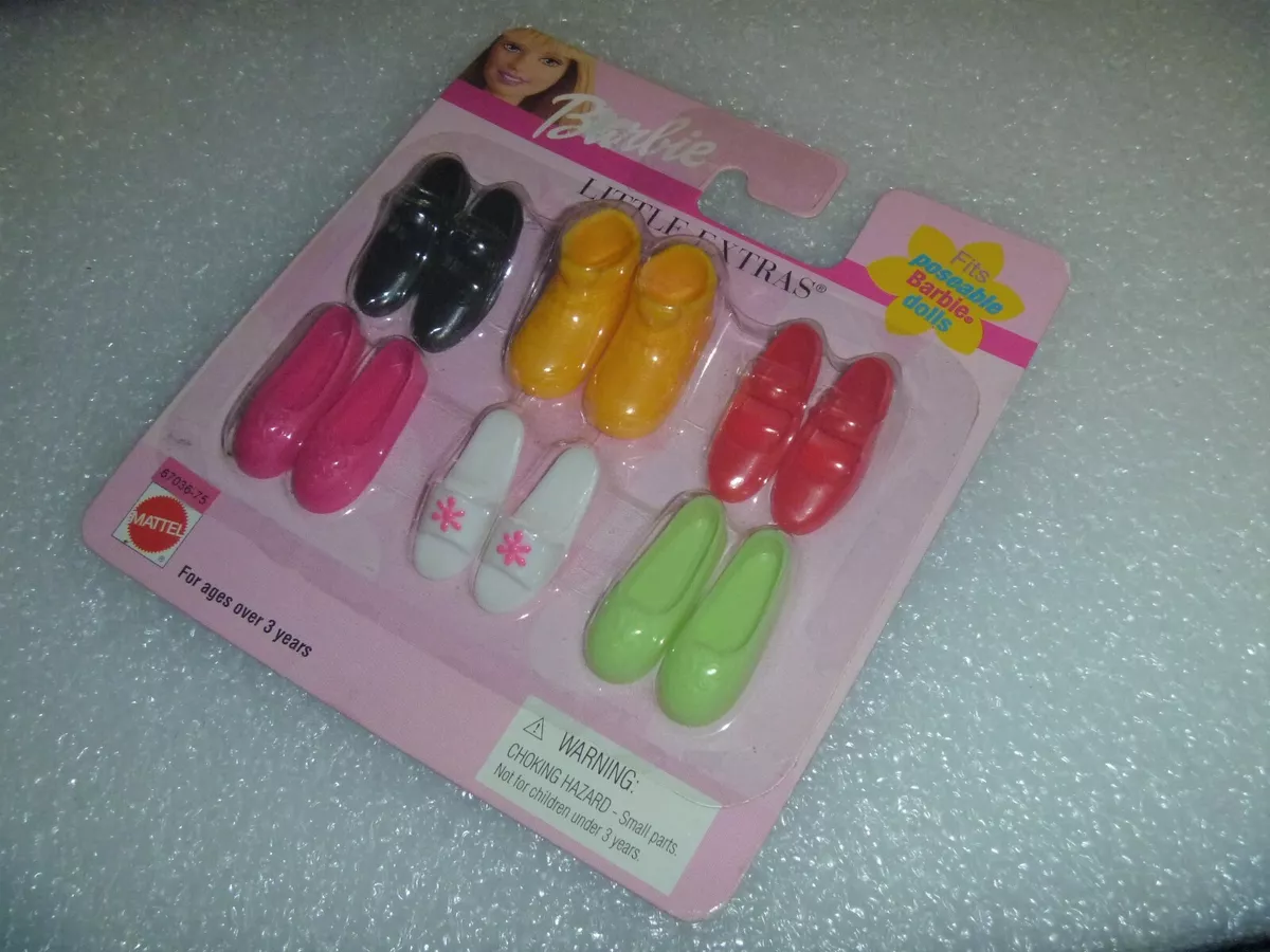 Barbie Shoes - Mattel Little Extras For Older Flat Foot Poseable Doll