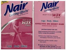 2 Pack Nair Lasting Effect Hair Removal Wax For Legs/Body /Bikini Rk/4