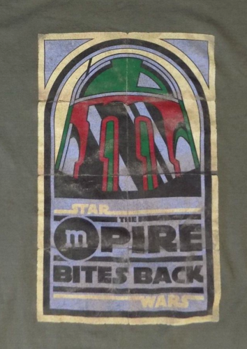 M&Ms Candies Star Wars Boba Fett T Shirt XL Rare Mpire Bites Back Empire Strikes