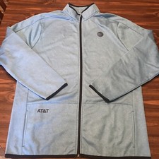 AT T Jacket Employee Adult Size XLT Blue Full Zip Long Sleeve Uniform 143015