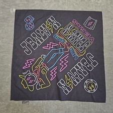 J Balvin Live From Vegas Bandana Black Graphic Print Reggaet n Concert Tour