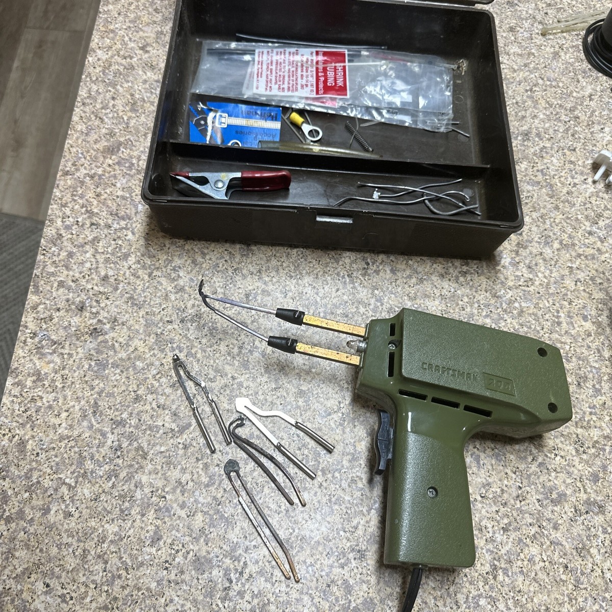 VINTAGE SEARS CRAFTSMAN 200 DUAL HEAT SOLDERING GUN WITH VINTAGE SEARS CRAFTSMAN 200 DUAL HEAT SOLDERING GUN WITH