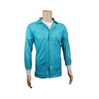 Esd Jacket, 90% Polyester, 10% Carbon, Knit Cuff, Hands Free Grounding, Good .