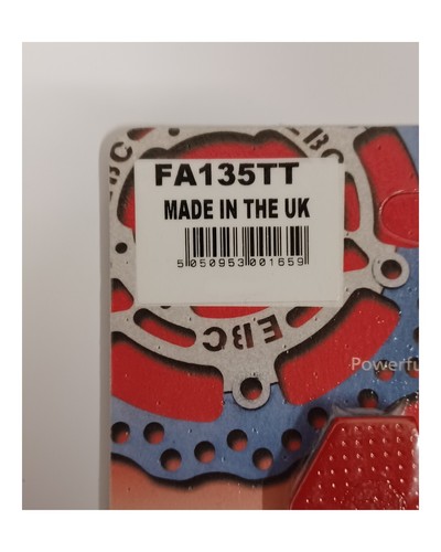 EBC Carbon FRONT Disc Brake Pads (1 Set) Fits YAMAHA WR250 (1991 to 1997) - Picture 3 of 5