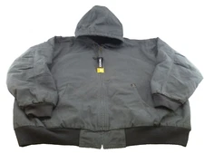 NEW Men's Dri Duck Hooded Cheyenne Jacket w/ Quilt Lining- 5XL, Charcoal (5020)