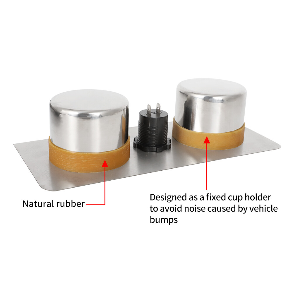 For 1967-1980 Chevy GMC Blazer C10 K5 Truck Center Console Cup Holder & USB Trim