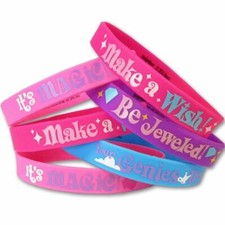 Shimmer and Shine Rubber Bracelets 6ct Wristbands Girls Birthday Party Favors
