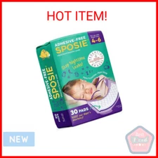 Sposie Diaper Booster Pads, Size 4-6, 30 Count - Hypoallergenic, Dermatologist a