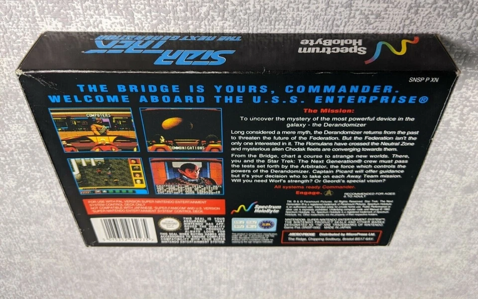 NINTENDO SNES - STAR TREK, THE NEXT GENERATION (BOXED & COMPLETE) - Image 2 of 3