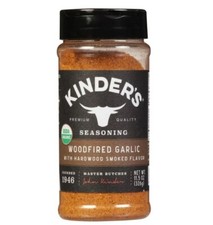Kinder's Seasoning 11.5 oz WOODFIRED GARLIC Hardwood Smoked Flavor Rub BB 4/2026