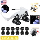 Hands-Free Led Magnifying Glasses with 8X Magnification for Crafts & Jewelry